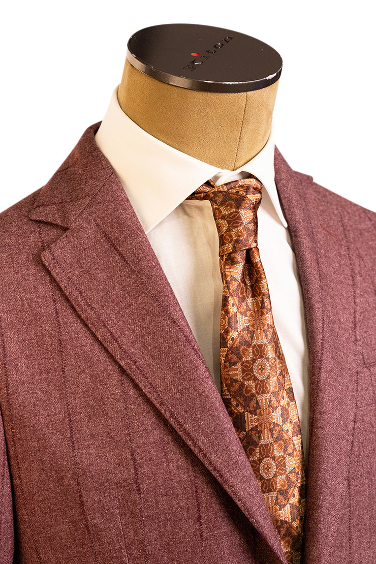 Sartorio Pinstripe Virgin Wool-Cotton-Cashmere Suit