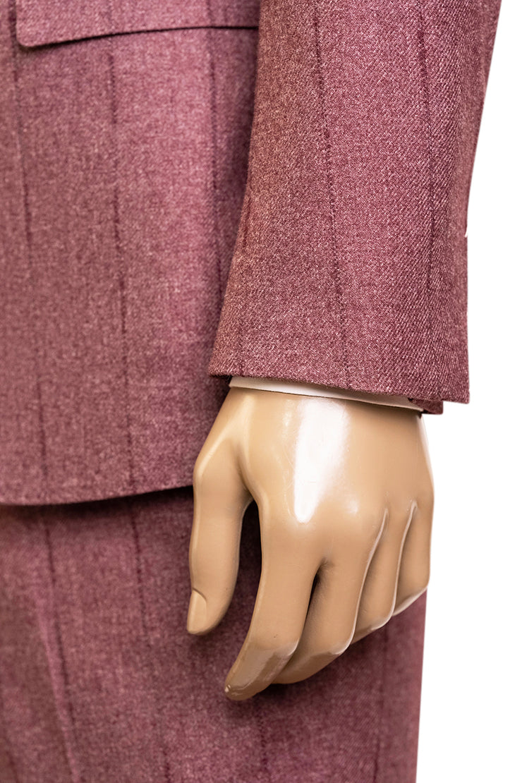 Sartorio Pinstripe Virgin Wool-Cotton-Cashmere Suit