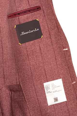 Sartorio Pinstripe Virgin Wool-Cotton-Cashmere Suit