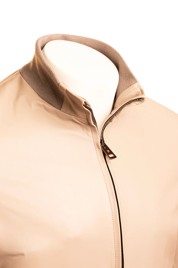 Kired by Kiton INN Lambskin-Virgin Wool Bomber