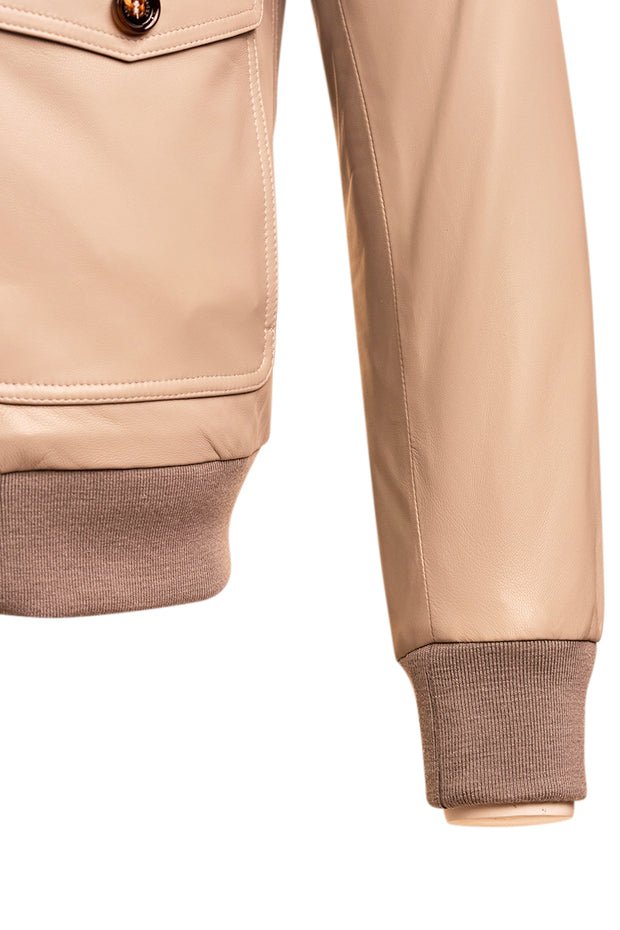 Kired by Kiton INN Lambskin-Virgin Wool Bomber