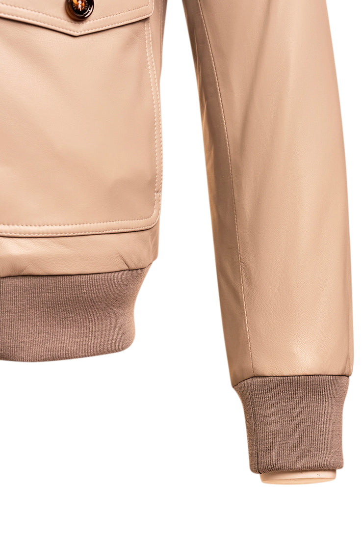 Kired by Kiton INN Lambskin-Virgin Wool Bomber