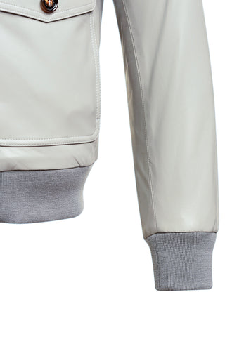 Kired by Kiton INN Lambskin-Virgin Wool Bomber