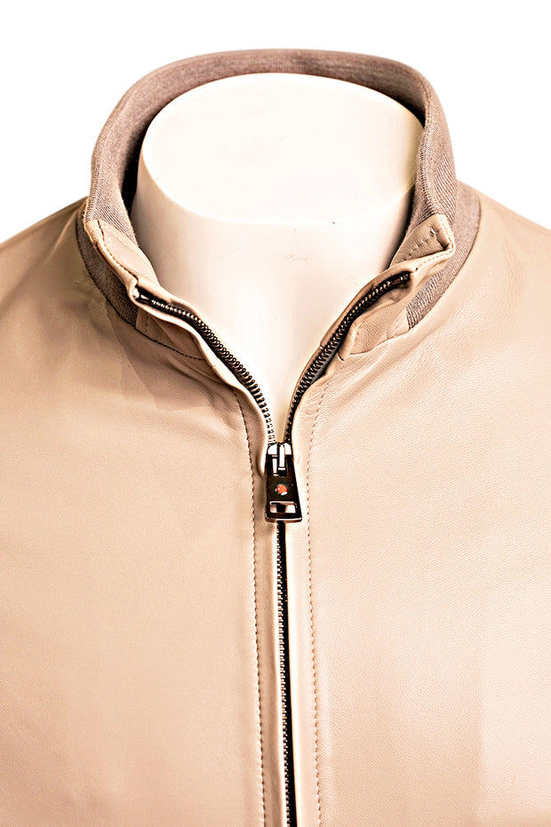 Kired by Kiton INN Lambskin-Virgin Wool Bomber