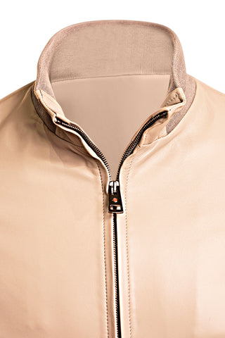 Kired by Kiton INN Lambskin-Virgin Wool Bomber