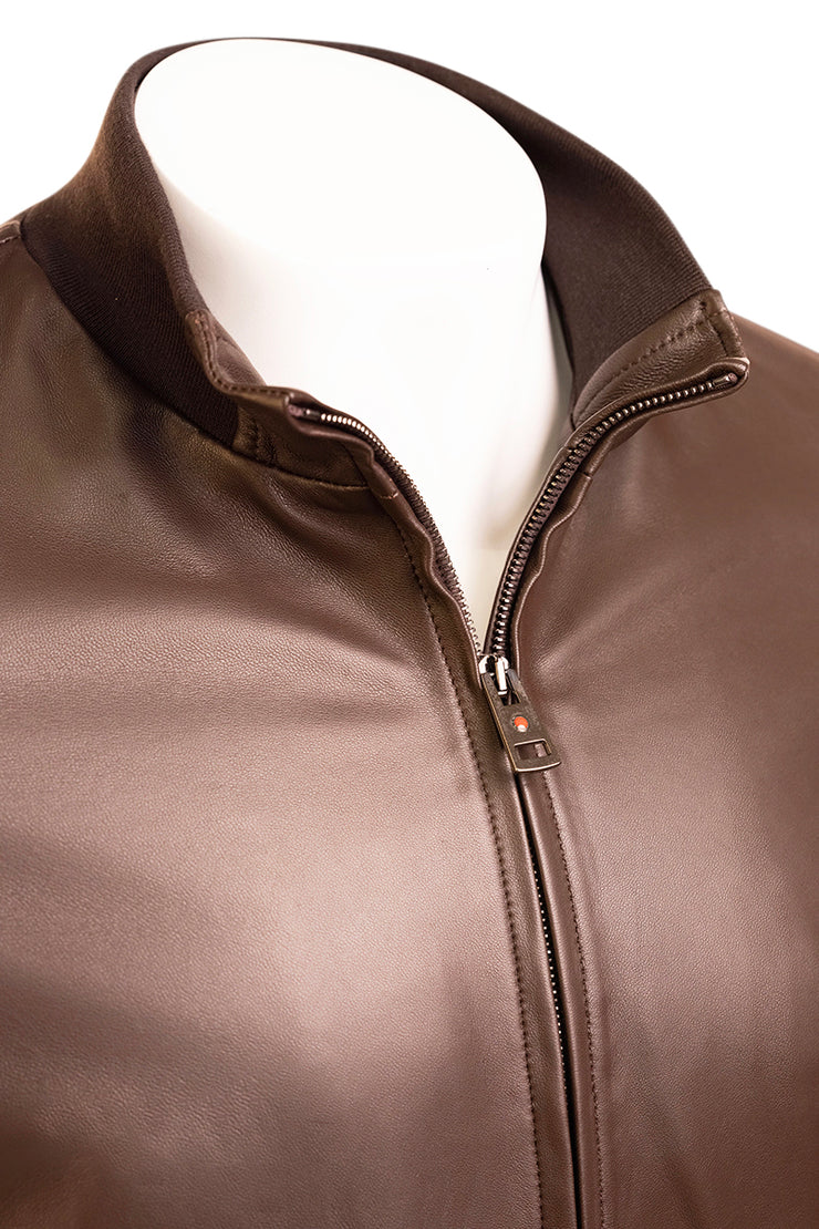 Kired by Kiton INN Lambskin-Virgin Wool Bomber