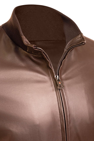Kired by Kiton INN Lambskin-Virgin Wool Bomber