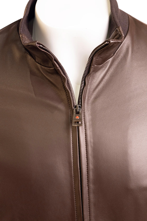 Kired by Kiton INN Lambskin-Virgin Wool Bomber