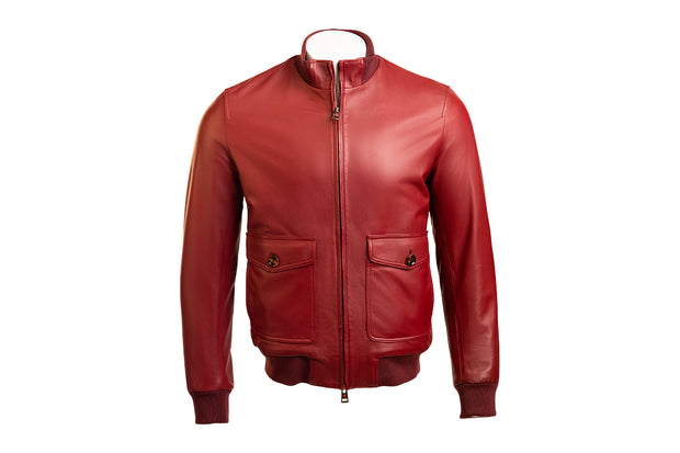 Kired by Kiton INN Lambskin-Virgin Wool Bomber