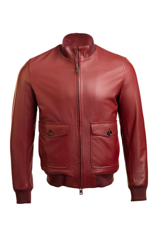 Kired by Kiton INN Lambskin-Virgin Wool Bomber