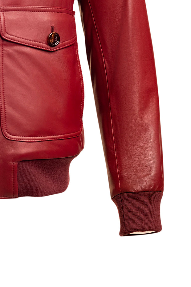 Kired by Kiton INN Lambskin-Virgin Wool Bomber