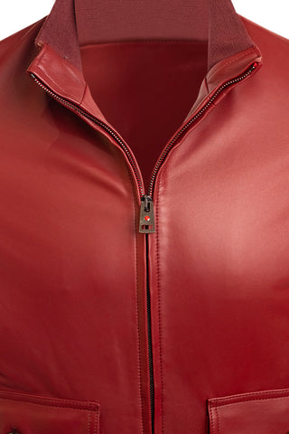 Kired by Kiton INN Lambskin-Virgin Wool Bomber