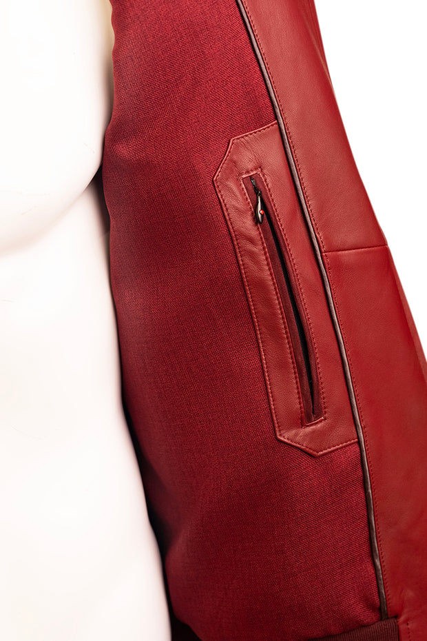 Kired by Kiton INN Lambskin-Virgin Wool Bomber