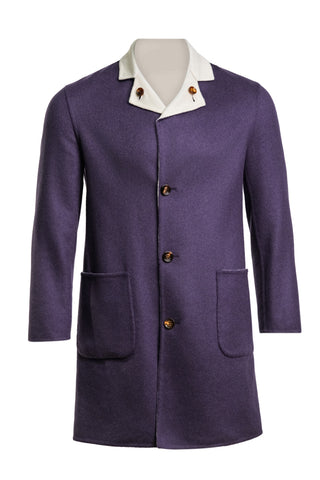 Kired by Kiton PARANA1 Cashmere Reversible Overcoat
