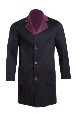 Kired by Kiton PARANA1 Cashmere Reversible Overcoat