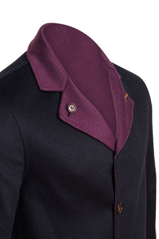 Kired by Kiton PARANA1 Cashmere Reversible Overcoat