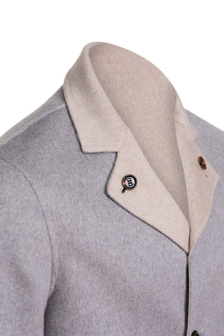 Kired by Kiton PARANA1 Cashmere Reversible Overcoat