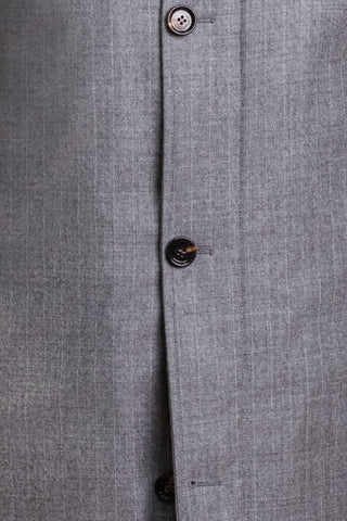 Kired Kata Pinstriped Virgin Wool Overcoat