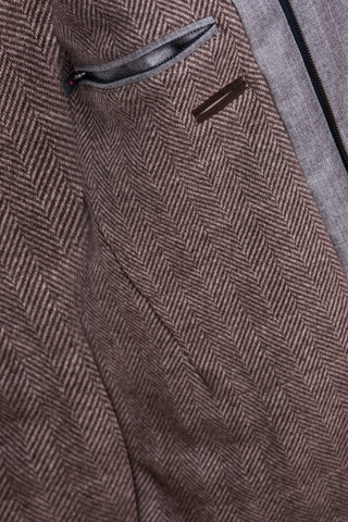 Kired Kata Pinstriped Virgin Wool Overcoat