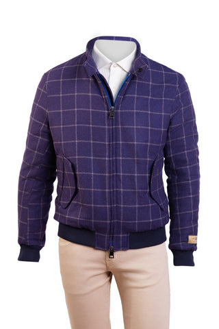 Carlo Barbera Beto Windowpane Cashmere Jacket