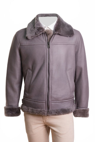 Hettabretz Leather Belted Shearling Overcoat