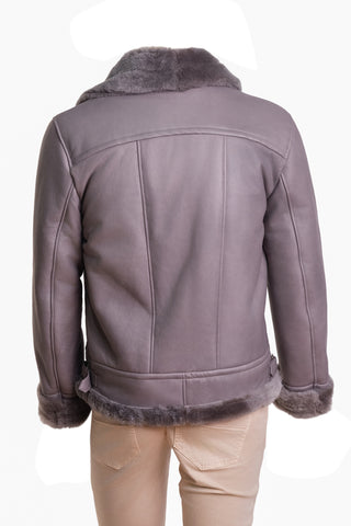 Hettabretz Leather Belted Shearling Overcoat