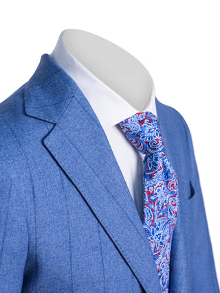 Sartorio Pinstripe Virgin Wool-Cotton-Cashmere Suit