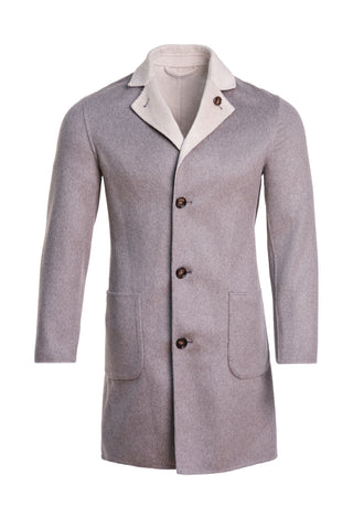 Kired by Kiton PARANA1 Cashmere Reversible Overcoat