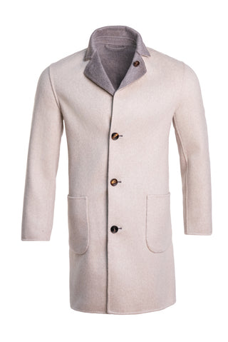 Kired by Kiton PARANA1 Cashmere Reversible Overcoat