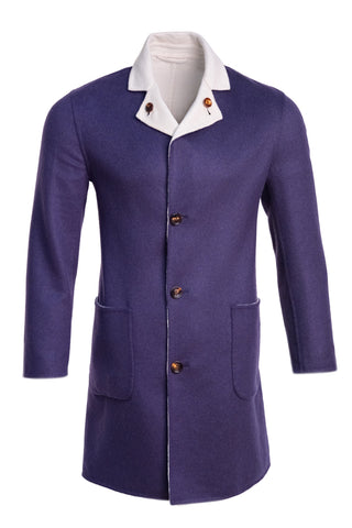 Kired by Kiton PARANA1 Cashmere Reversible Overcoat