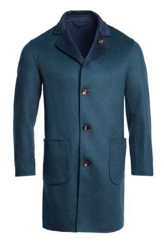 Kired by Kiton PARANA1 Cashmere Reversible Overcoat