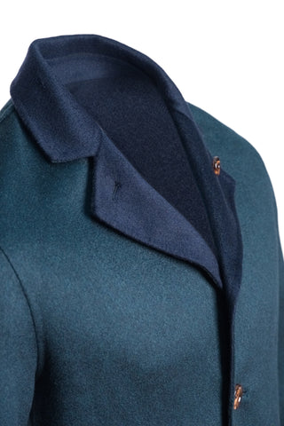 Kired by Kiton PARANA1 Cashmere Reversible Overcoat