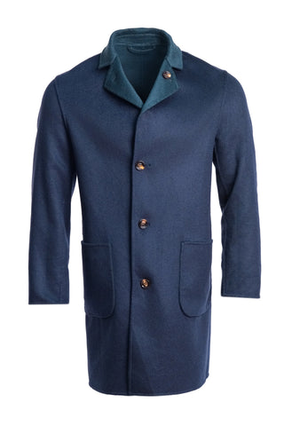 Kired by Kiton PARANA1 Cashmere Reversible Overcoat