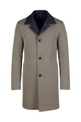 Kired by Kiton Ben Nylon Reversible Raincoat