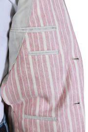 Isaia Pink Striped Sport Jacket