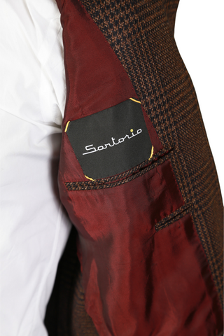 Sartorio Brown Plaid Sport Jacket