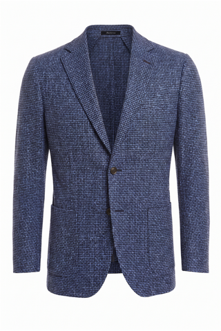 Sartorio Virgin Wool-Silk-Cotton Sharkskin Sport Jacket