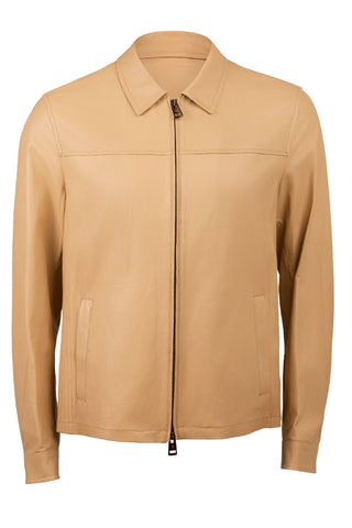 Kired Juan Lambskin Leather Zip-Up Jacket
