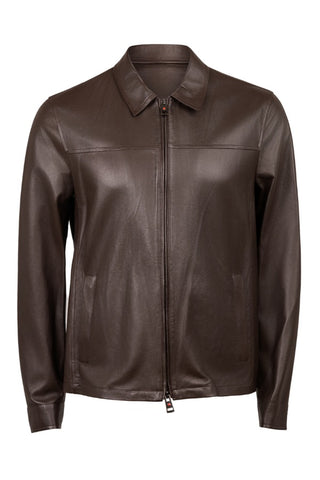 Kired Juan Lambskin Leather Zip-Up Jacket