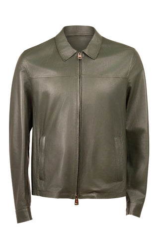 Kired Juan Lambskin Leather Zip-Up Jacket