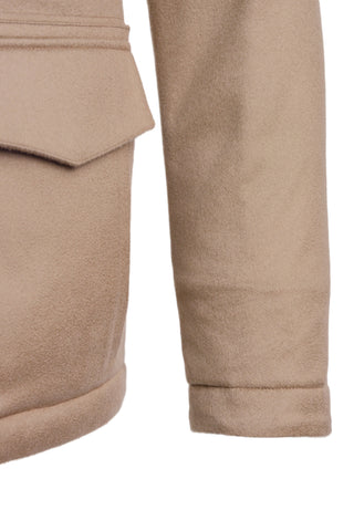 Kired by Kiton MUTP Cashmere Goose Down Overcoat w/ Fur Trim Collar