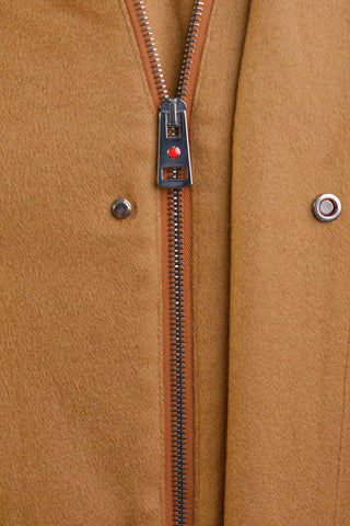 Kired by Kiton MUTP Cashmere Goose Down Overcoat w/ Fur Trim Collar