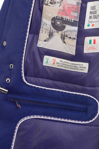 Kired by Kiton MUTP Cashmere Goose Down Overcoat w/ Fur Trim Collar