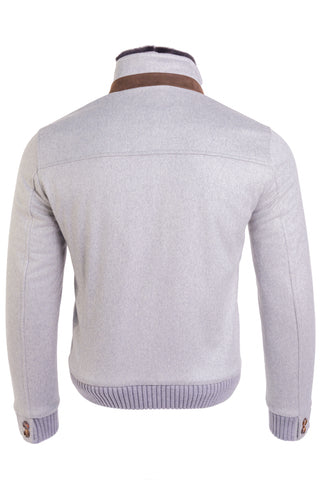 Kired by Kiton SABA Cashmere Beaver Fur Lined Bomber