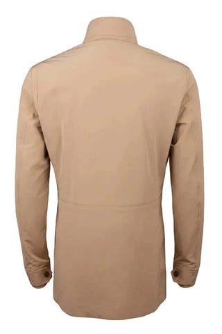 Beige jacket on a white background