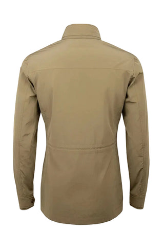 Tan jacket on a white background