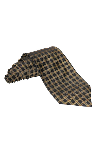 Zilli Triple Windowpane Silk Tie