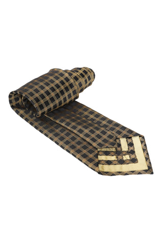 Zilli Triple Windowpane Silk Tie