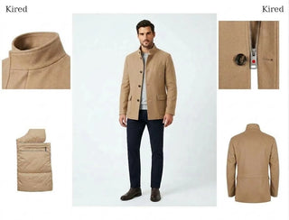 Beige Kired coat details
