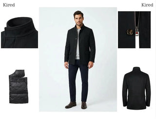 Black Kired coat details